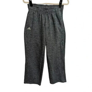 Adidas Climawarm Boys Heather Blue Straight Leg Sweatpants with Pockets Size S